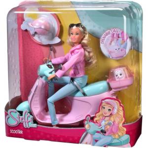 Simba Toys Стефи на скутер с малкото кученце - Steffi Love