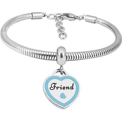 Linda's Jewelry BFF Blue Heart chirurgická ocel INR150