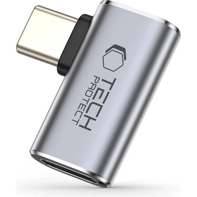 Tech-Protect Ultraboost AA01 USB-C ъглов адаптер - сив