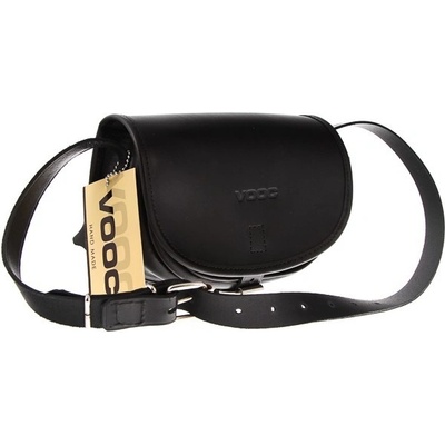 Vooc malá kožená crossbody kabelka 142 Čierna