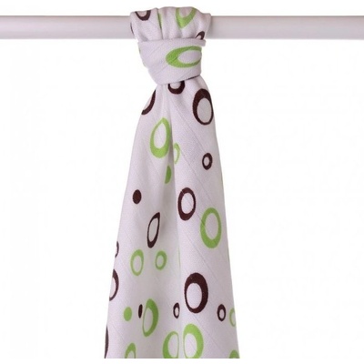 XKKO Bambusová osuška 90x100 cm, Lime Bubbles