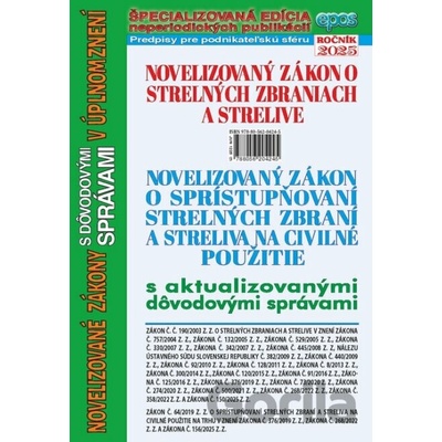 Novelizovaný zákon o strelných zbraniach a strelive a novelizovaný zákon o sprístupňovaní strelných zbraní a streliva na civilné použitie - Epos