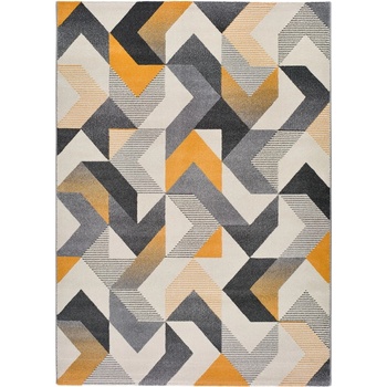 Image 1 of Universal Оранжев и сив килим Гладис Абстракт, 60 x 120 cm - Universal (45002)