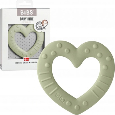 Bibs Baby Bitie Heart Sage