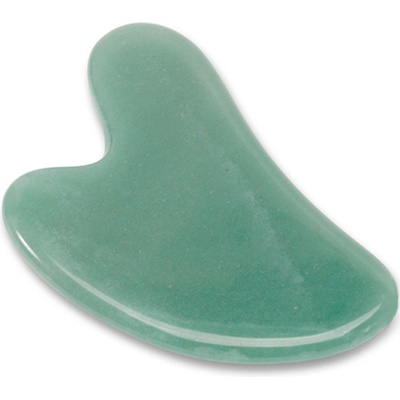 NonDolens Masážny kameň ® Gua Sha srdce - Aventurín 9 x 5 cm