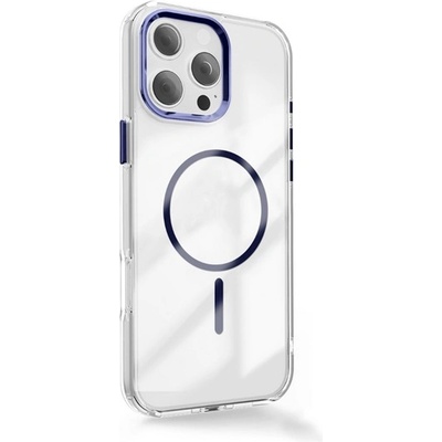 Gigapack iPhone 16 Pro GIGAPACK Силиконов протектор за телефон с пластмасов заден капак, въздушна възглавница, синьо GP-177285 (GP-177285)