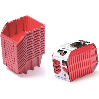 Kistenberg Sada 12 úložných boxov Bineer Long Set 190x77x120 červená