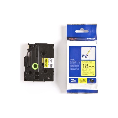 Páska BROTHER TZFX641 Black On Yellow Flexible ID