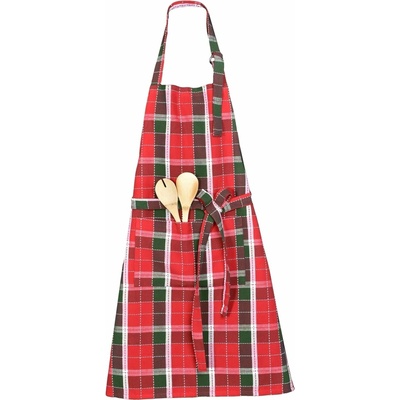 Forbyt kuchyňská zástěra vánoční 19521 ČERVENÉ KÁRO 70x90cm