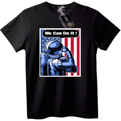 NOONEBRAND Тениска Астронавт We Can Do It - S, White