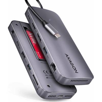 USB-C Multiport, 10Gbps, 12-in-1, AXAGON HMC-12GM2 (HMC-12GM2)