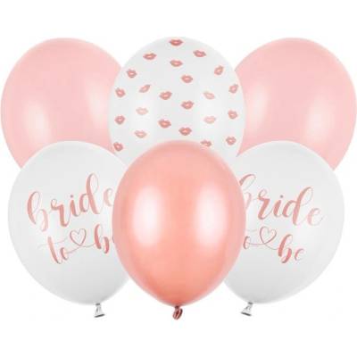 Party Deco Латексови Балони "Bride To Be" 30см - (1 пакет / 6 бр. ) (SB14P-328-000-6)