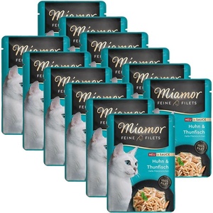Miamor Feine Filets in Sauce пиле и риба тон 12 x 100 г