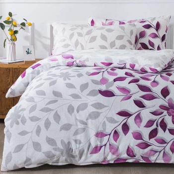 Xpose flanel obliečky IVANKA fialové 140x200 70x90