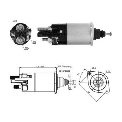 Spínač startéru 10461768 Delco 10512093