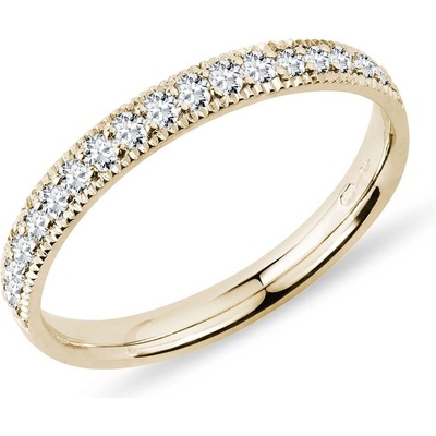 Klenota Zlatý prsten s diamanty k0759013