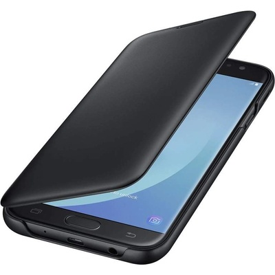 Samsung Flip Wallet Cover EF-WJ730CBEGWW - оригинален кейс за Samsung Galaxy J7 (2017) (черен)