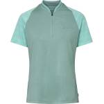 Vaude Дамска фланелка с къс ръкав за колоездене Vaude Women's Tamaro Half Zip Shirt IV Cycling jersey - Dusty Fern - размер 40 (EU) (156-2552-0613)