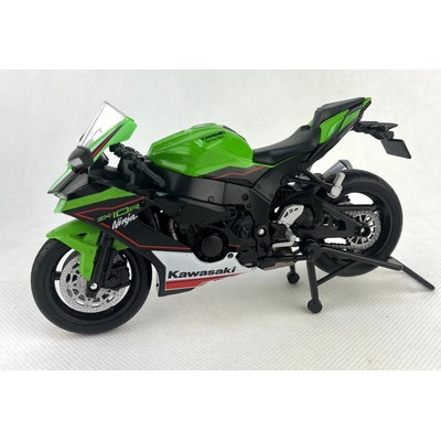 Welly Motocykl Kawasaki Ninja ZX-10R zelený 1:12