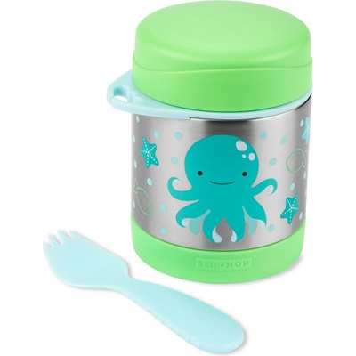 Skip Hop Zoo Termoska na jedlo s lyžičkou vidličkou Chobotnica 325 ml 3+