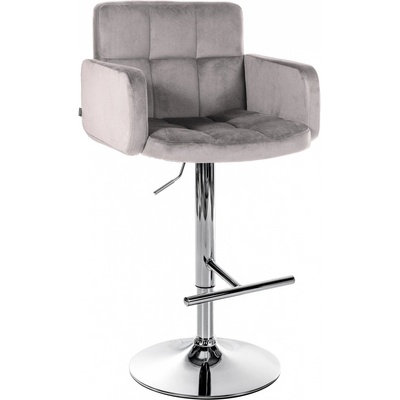 Design-shop Los Angeles chrom / samet šedá