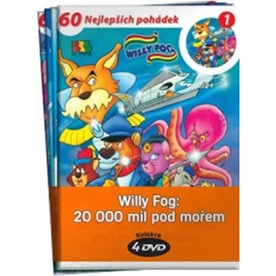 Willy Fog: 20.000 mil pod mořem - kolekce 4 DVD - Verne Jules