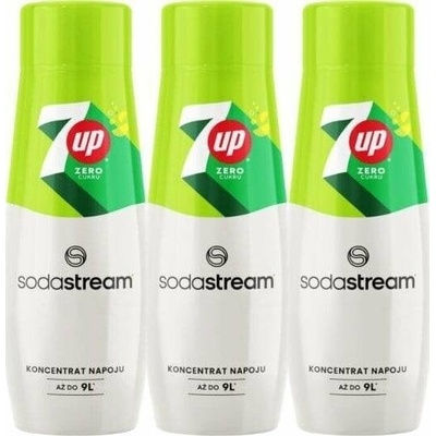 Sodastream 7Up Zero cukrový sirup 3 x 440 ml