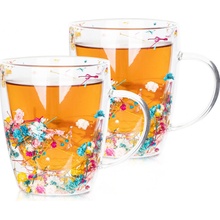 4Home Termo sklenice Floral Hot&Cool 2 x 300 ml