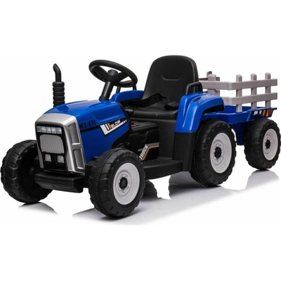 Mamido T2 Elektrický traktor s vlečkou modrá