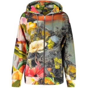 Desigual Дамски суитшърт с цип desigual, Размер s, Цвят Сиво (26wwsk05_gr9019)