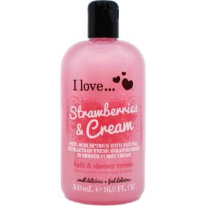 I Love Cosmetics Strawberries & Cream Bath & Shower Creme 500 ml