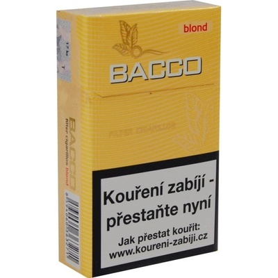 Bacco filter blond cigarillos 17 ks – Zbozi.Blesk.cz