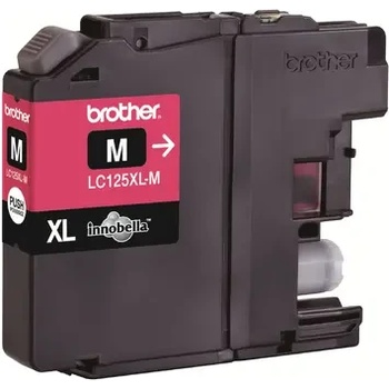Brother LC-125XL ink cartridge magenta high capacity 1.200 pages 1-pack blister without alarm (LC125XLMBP)