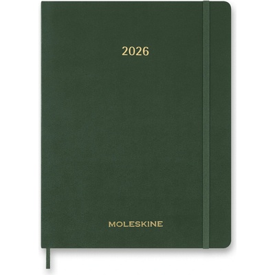 Moleskine Essential Vegea A4 týdenní 2026 tmavě zelený – Zboží Dáma