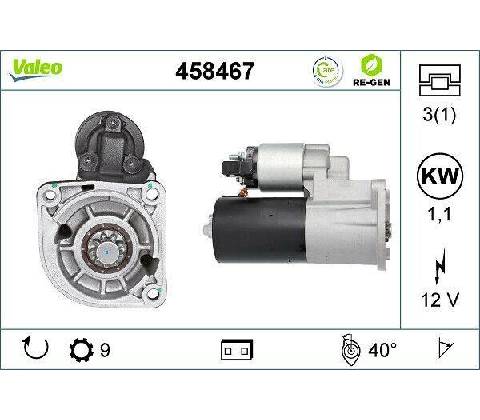 Startér VALEO 458467
