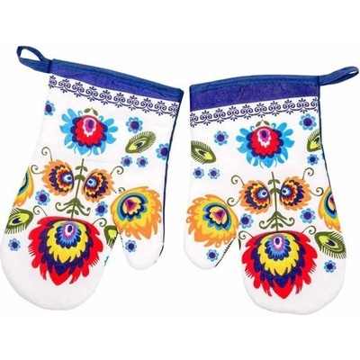TiaHome Chňapka folklór modrá 2ks