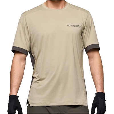 Norrøna Мъжка фланелка с къс ръкав за колоездене Norrøna Fjørå Equaliser T-Shirt Cycling jersey - Winter Twig / Beluga (056-4091-0213)