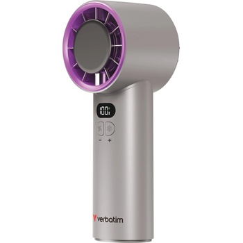 Image 1 of Verbatim Cool 'n' Go Ice Touch Сив, Пурпурен Ръчен вентилатор (32342)