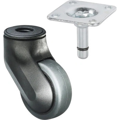 Otočné nábytkové kolečko 50x18 mm