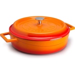 Pentole Agnelli ЧУГУНЕНА ТЕНДЖЕРА slow-cook 28cm 3, 4l ОРАН (srp10628o)