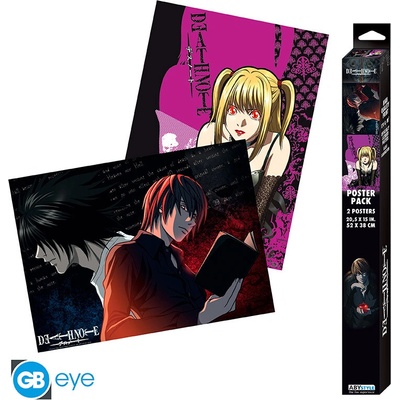 SEt plakátů - DEATH NOTE Chibi Light & Misa 52x38, ABYDCO863