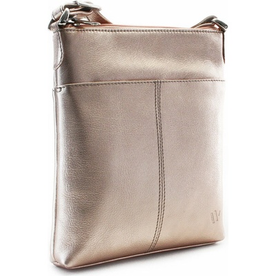 Arwel kožená zlatá crossbody kabelka Jenny