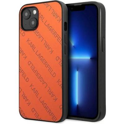 KARL LAGERFELD Кейс Karl Lagerfeld KLHCP13SPTLO за iPhone 13 mini 5, 4"", твърд, orange / orange Perforated Allover
