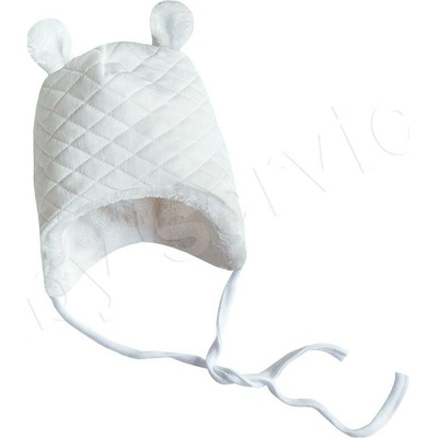 Baby Service Čiapočka podšitá wellsoft na zaväzovanie thermo biela