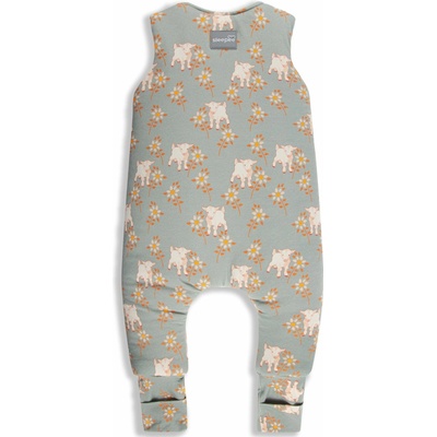 Sleepee spací pytel s nohavicemi Vintage Animals Sky Blue Cream – Zboží Mobilmania