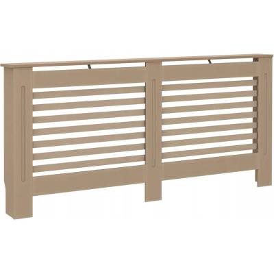 Kryt na radiátor MDF deska 172 x 81 cm hnědý