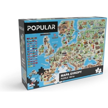 Popular Mapa Evropy 160 dielov
