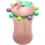 Melii Бутилка със сламка Меlii - Розова, 340 ml - ozone