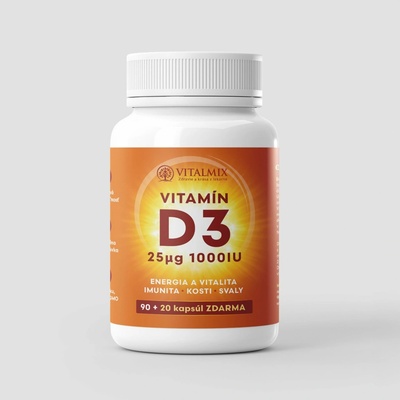 Vitalmix Vitamín D3 1000IU 90+20 tabliet