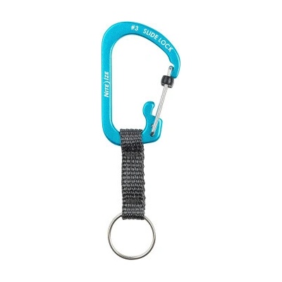 Přívěsek na klíče SlideLock Key Ring Aluminum, Nite Ize, modrá – Zboží Mobilmania
